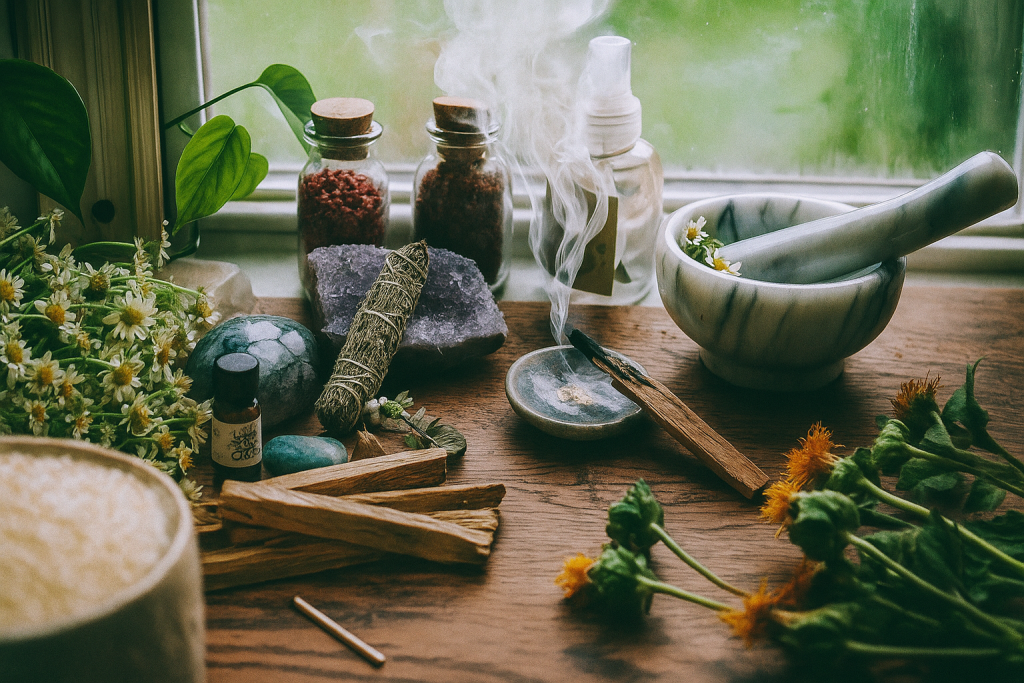 3 2_Cozy Herbal Altar_remix_grimorio_de_gaia