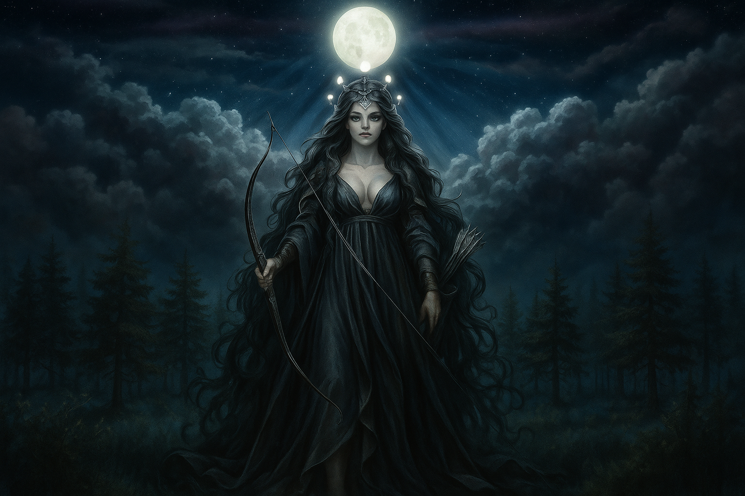 3_2_Moonlit Warrior Goddess_grimorio de gaia